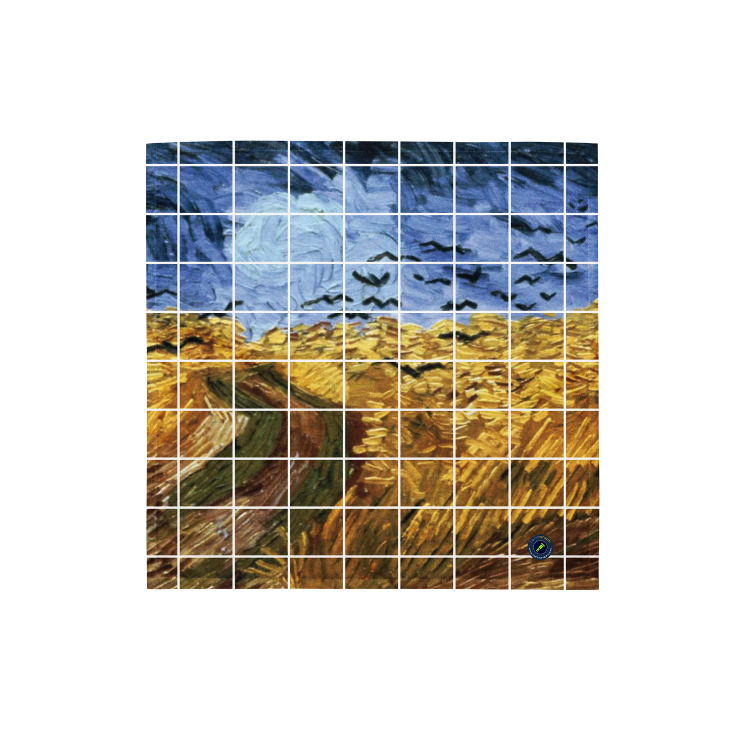 Van Gogh Collection - Wheatfield with Crows, Tiled - All-over print bandana