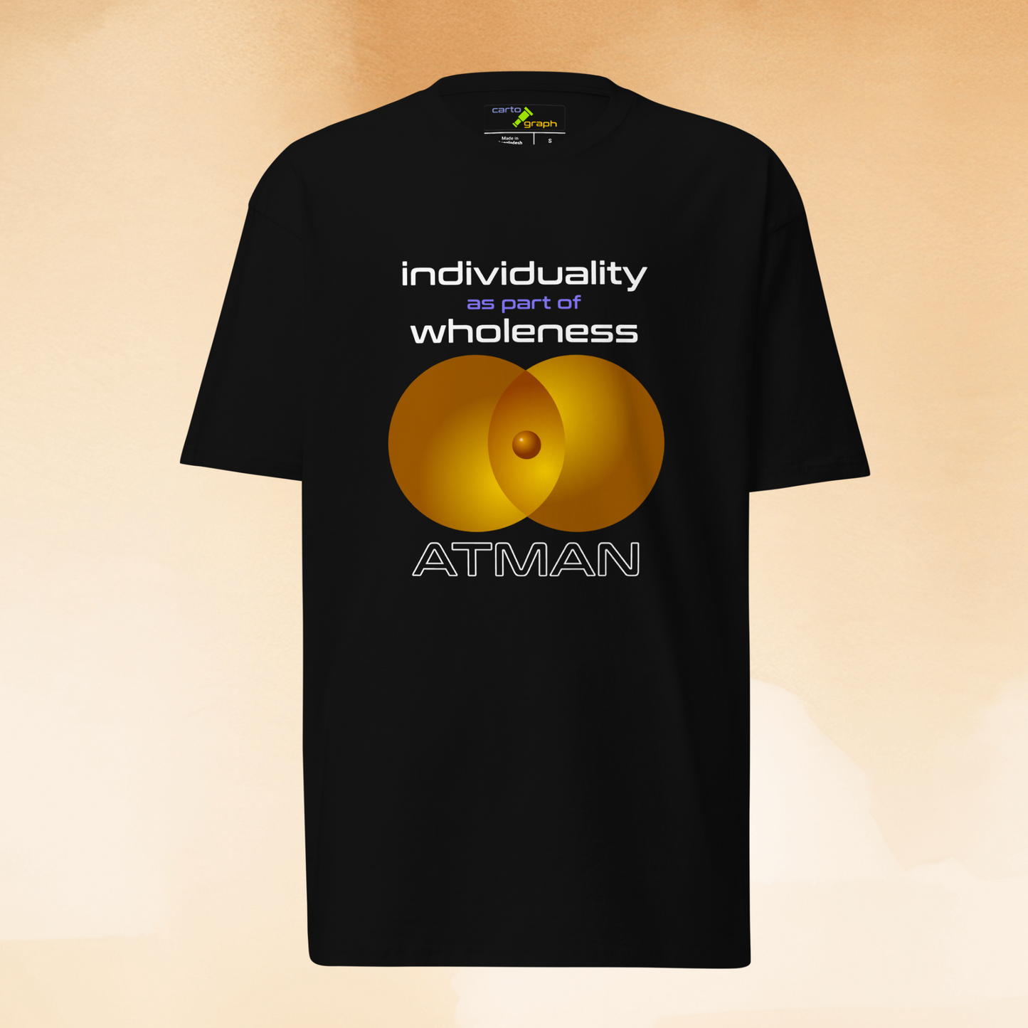 Quotes Series - Orange - Wholeness - Unisex Staple Black T-Shirt
