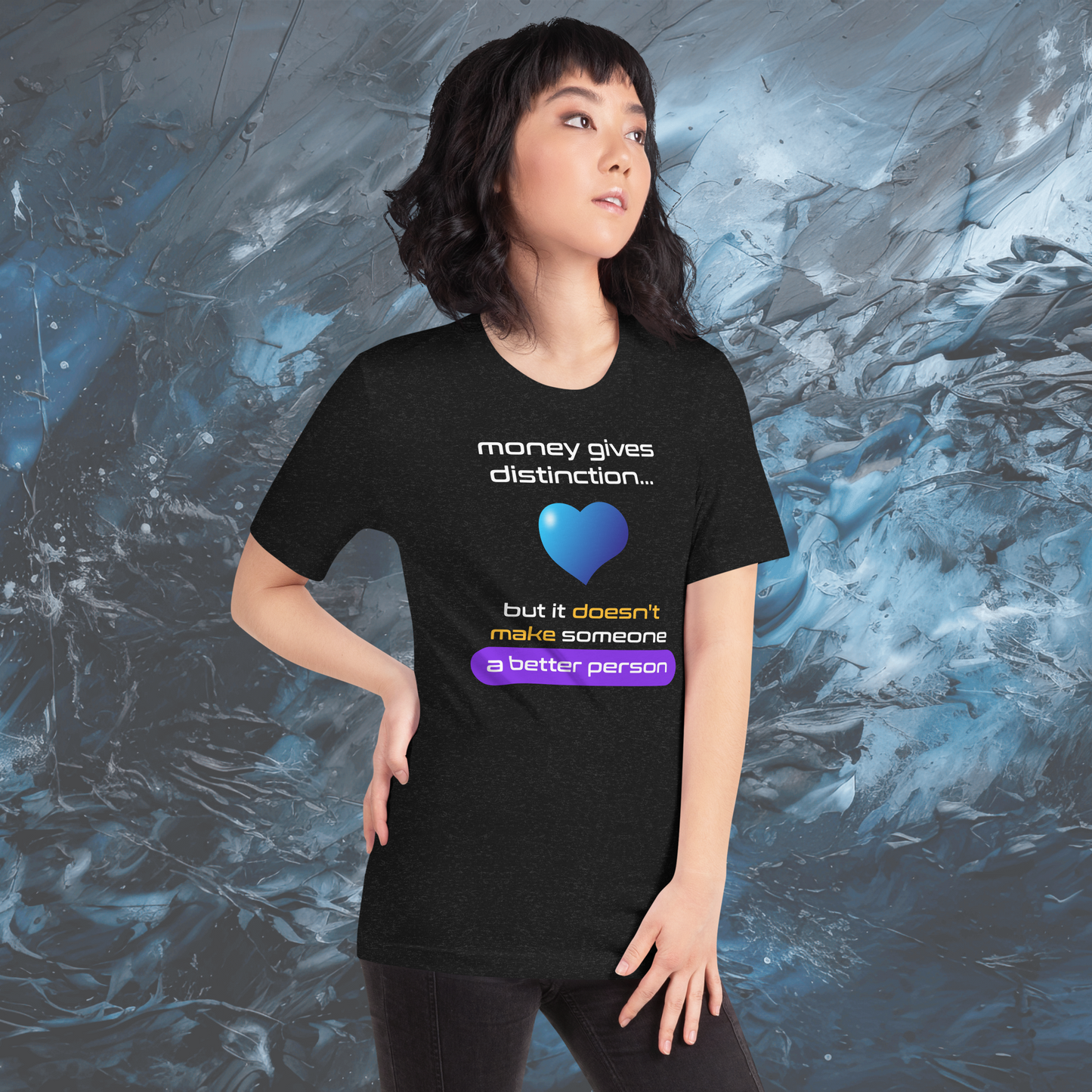 Quotes Series - Purple - Better Person - Black Unisex T-shirt