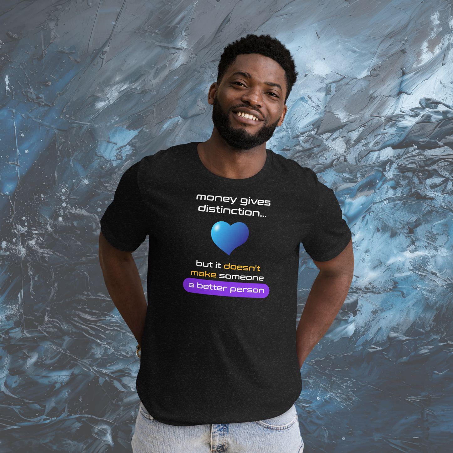 Quotes Series - Purple - Better Person - Black Unisex T-shirt