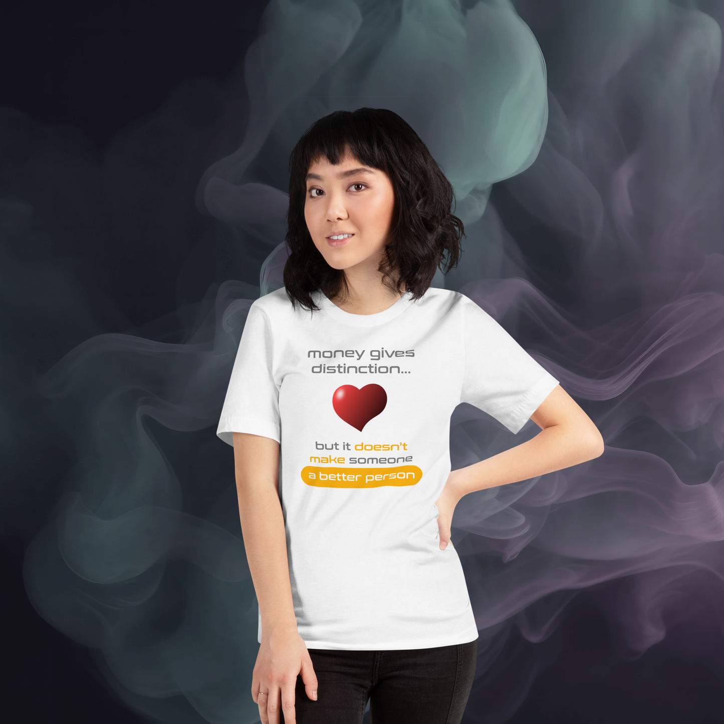 Quotes Series - Red - Better Person - White Unisex T-shirt