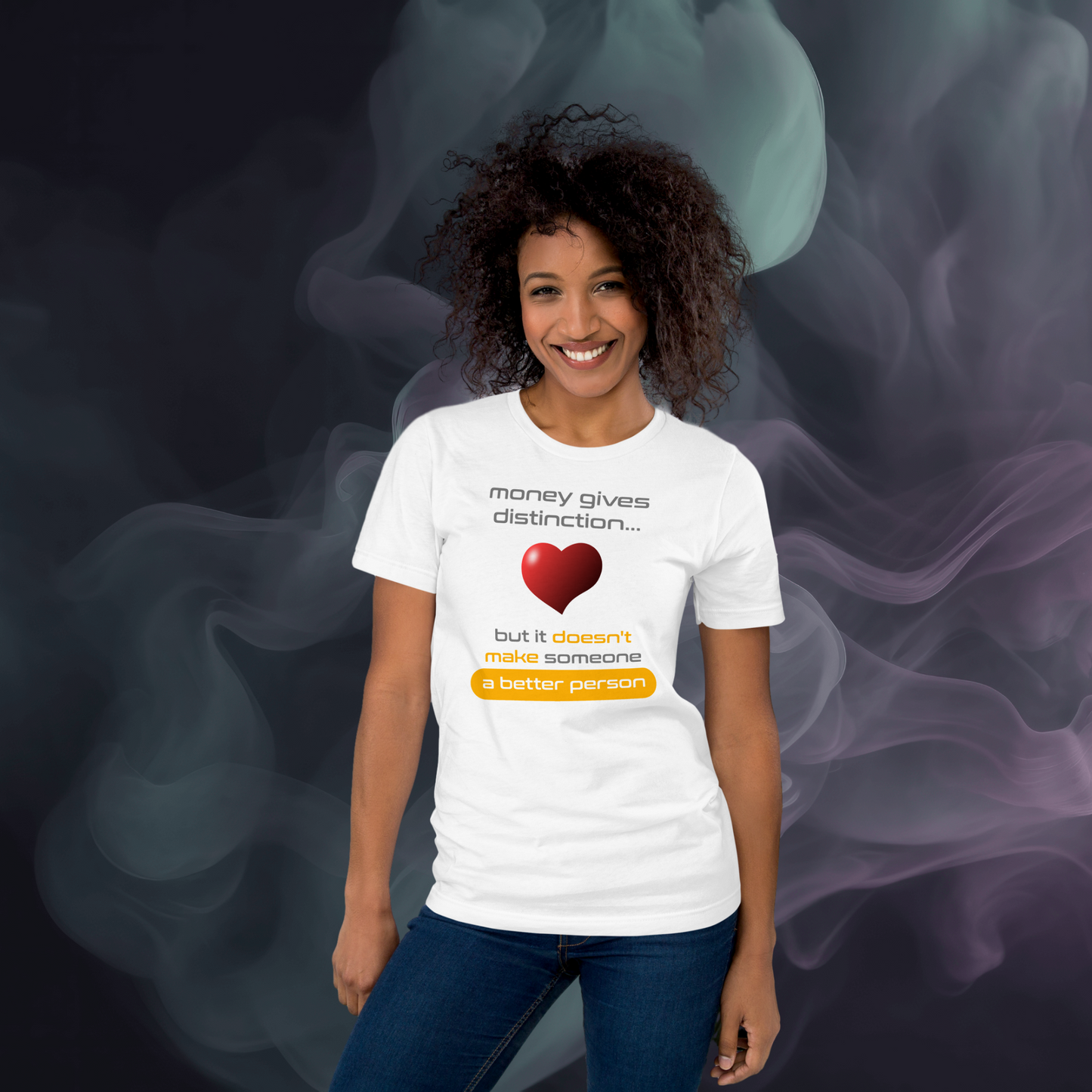 Quotes Series - Red - Better Person - White Unisex T-shirt