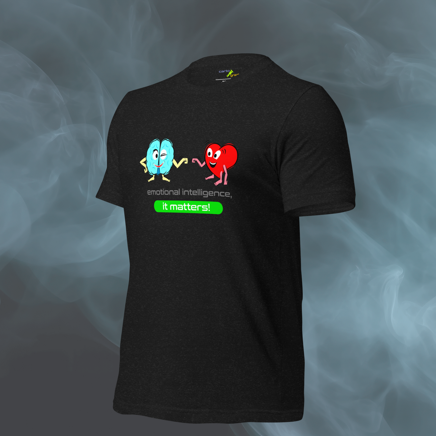 Quotes Series - Green - Emotional Intelligence - Unisex Black T-shirt