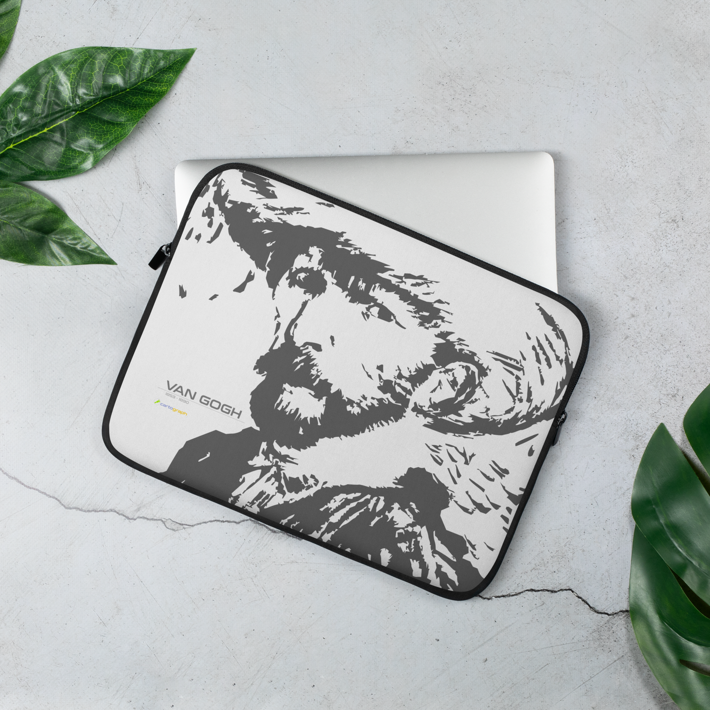 Van Gogh Collection - Grey - Van Gogh Portrait - Laptop Sleeve