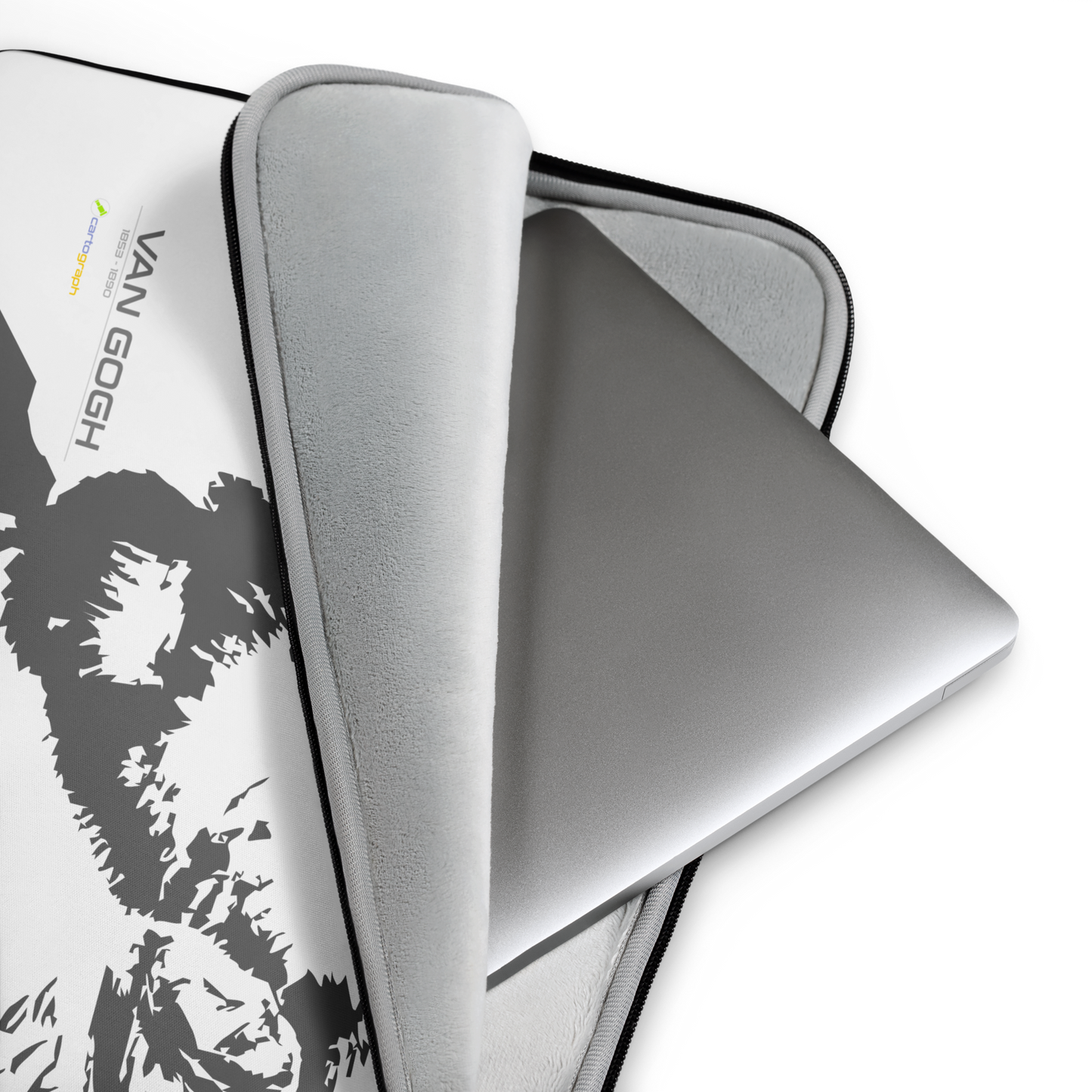 Van Gogh Collection - Grey - Van Gogh Portrait - Laptop Sleeve