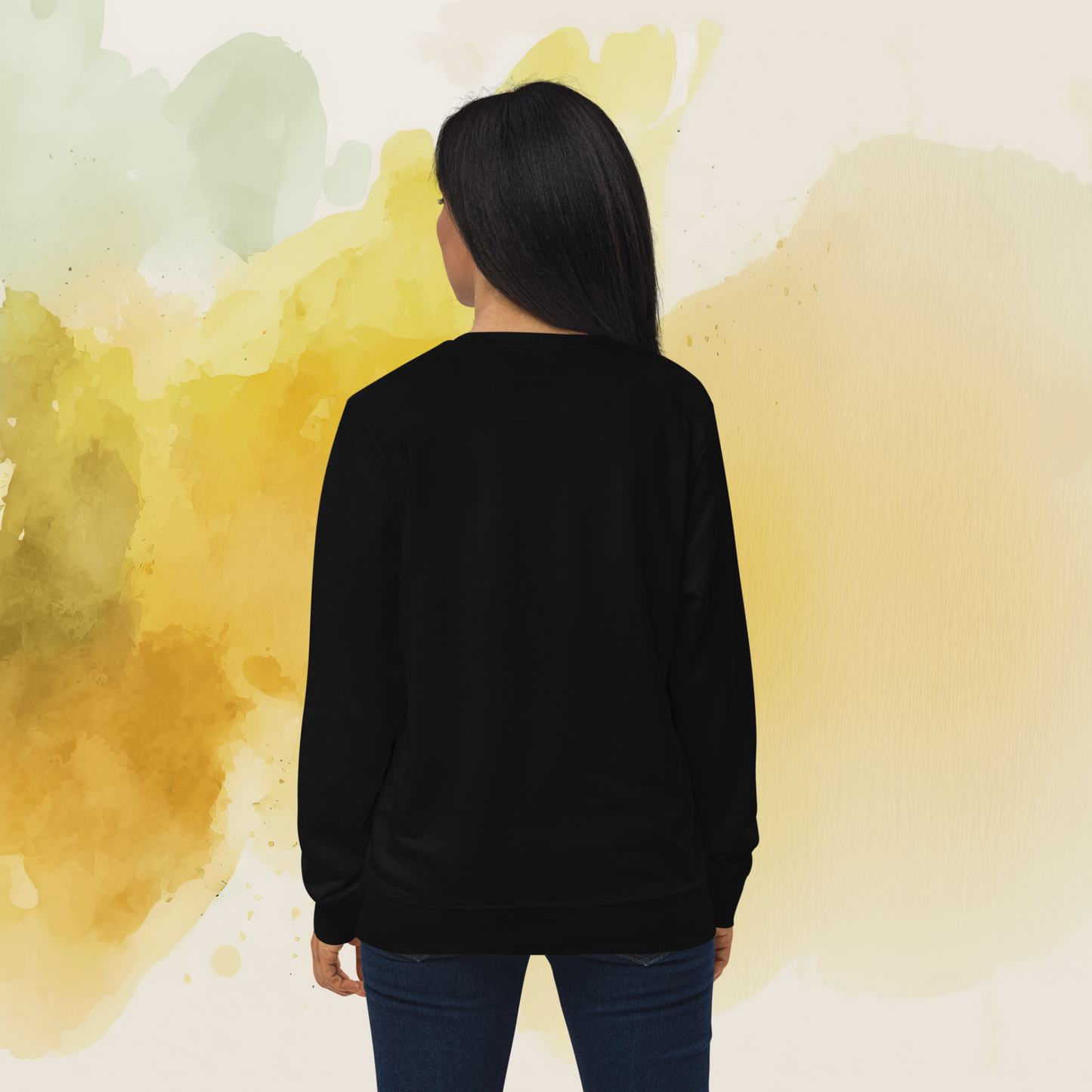 Vector Series - Beautiful Day - Unisex Organic Black Sweatshirt