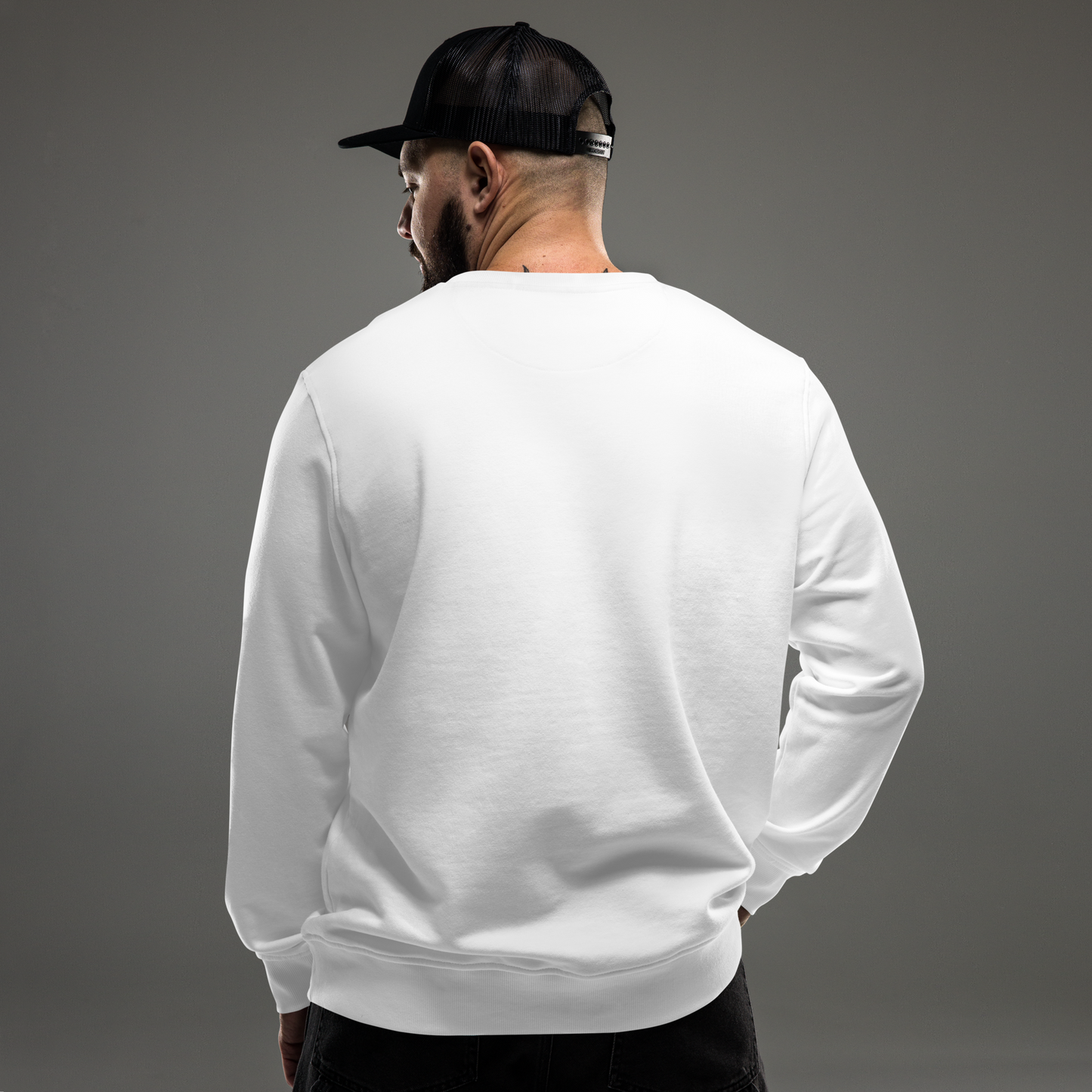 Vector Series - Beautiful Day - Unisex Organic White Sweatshirt