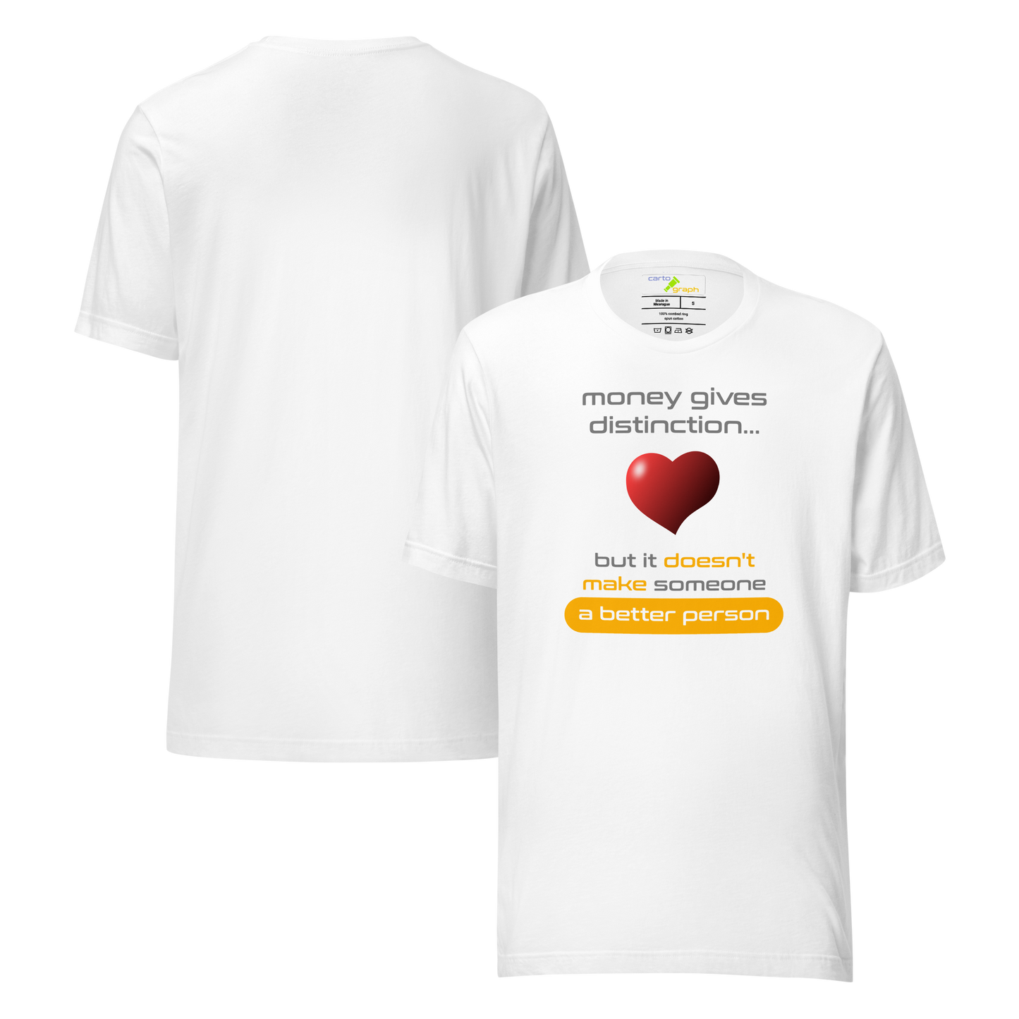 Quotes Series - Red - Better Person - White Unisex T-shirt