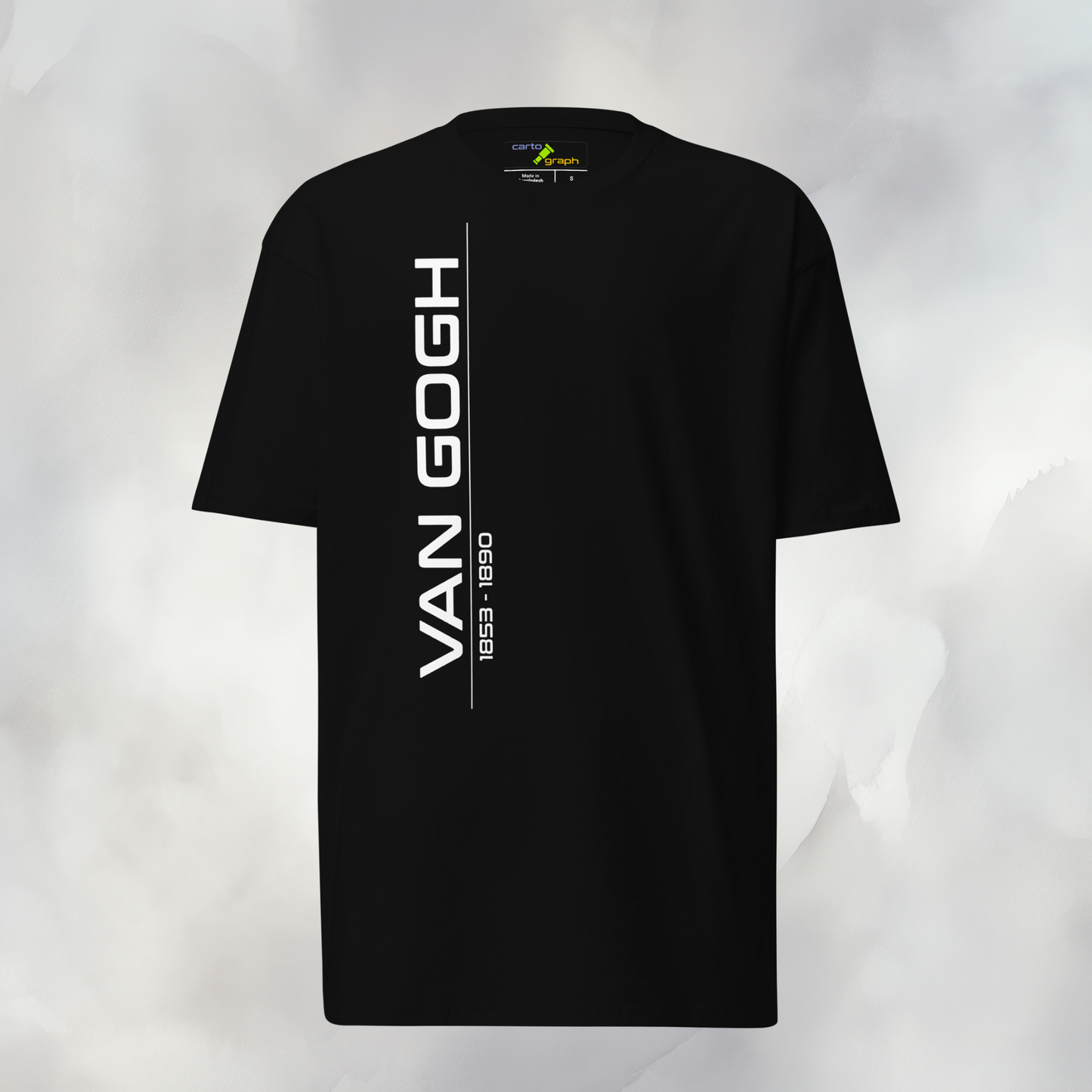 Van Gogh Collection - White - Men’s Premium Heavyweight Black Tee