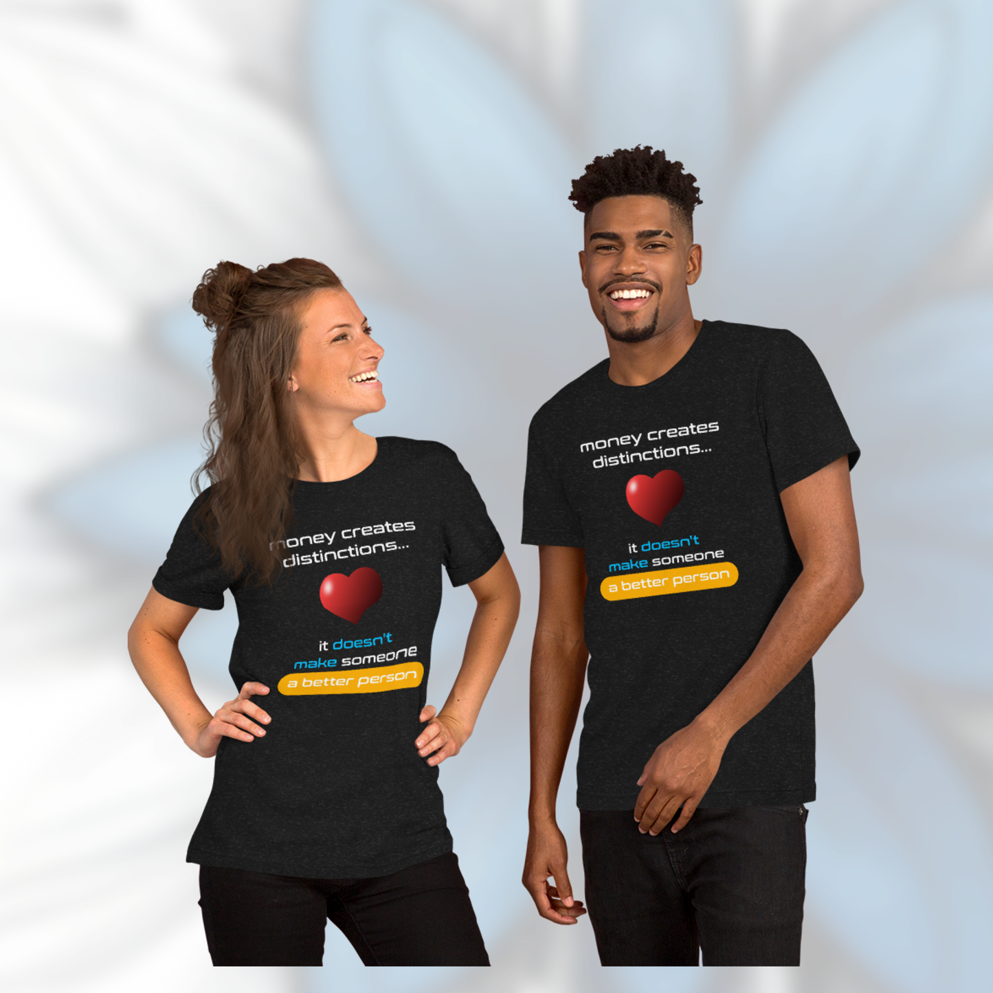 Quotes Series - Orange - Better Person - Black Unisex T-shirt