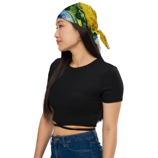 Van Gogh Collection - Wheatfield with Cypresses - All-Over Print Bandana