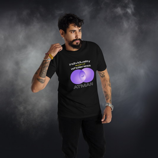Quotes Series - Purple - Wholeness - Unisex Staple Black T-Shirt