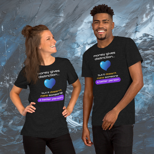Quotes Series - Purple - Better Person - Black Unisex T-shirt