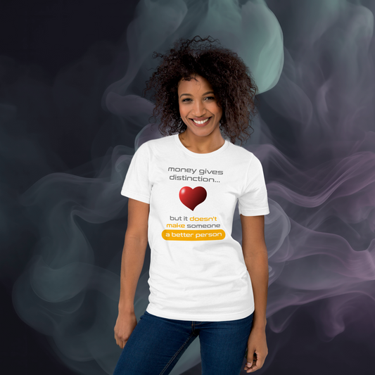 Quotes Series - Red - Better Person - White Unisex T-shirt