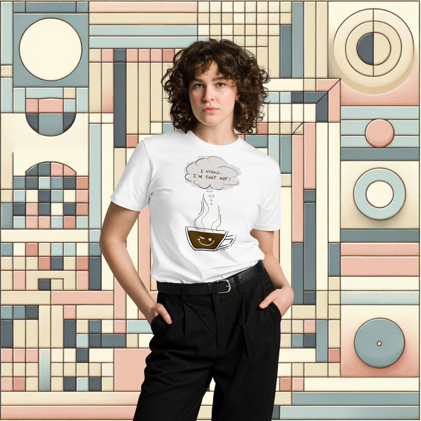 Loose Style Series - I Am Hot - Unisex PREMIUM White t-shirt