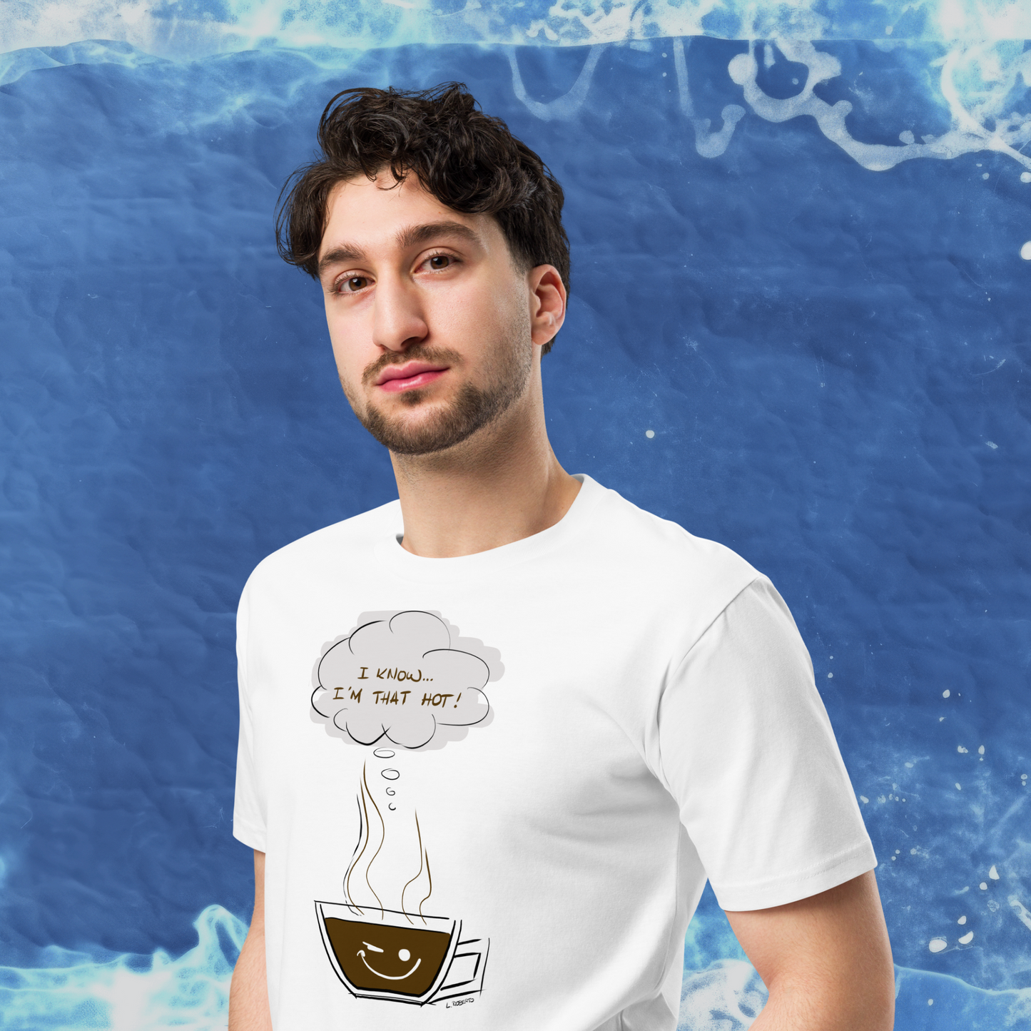 Loose Style Series - I Am Hot - Unisex PREMIUM White t-shirt