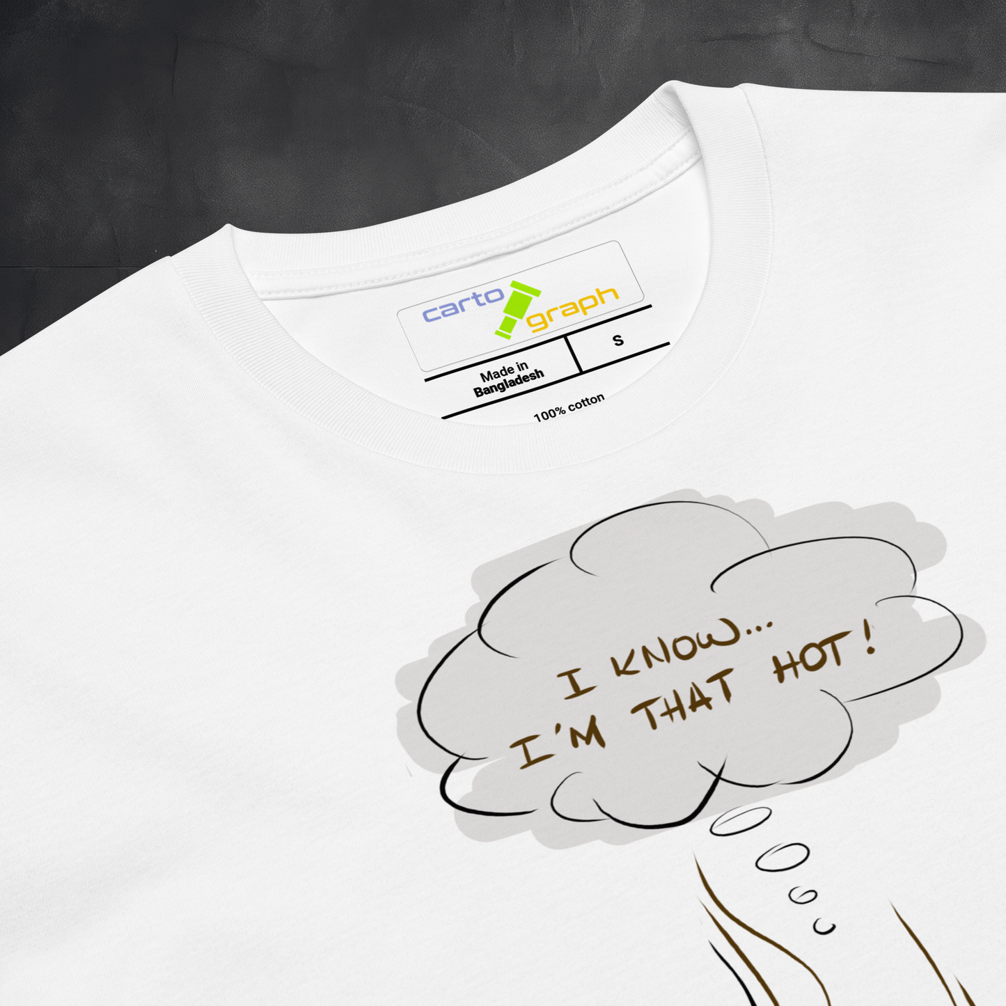 Loose Style Series - I Am Hot - Unisex PREMIUM White t-shirt