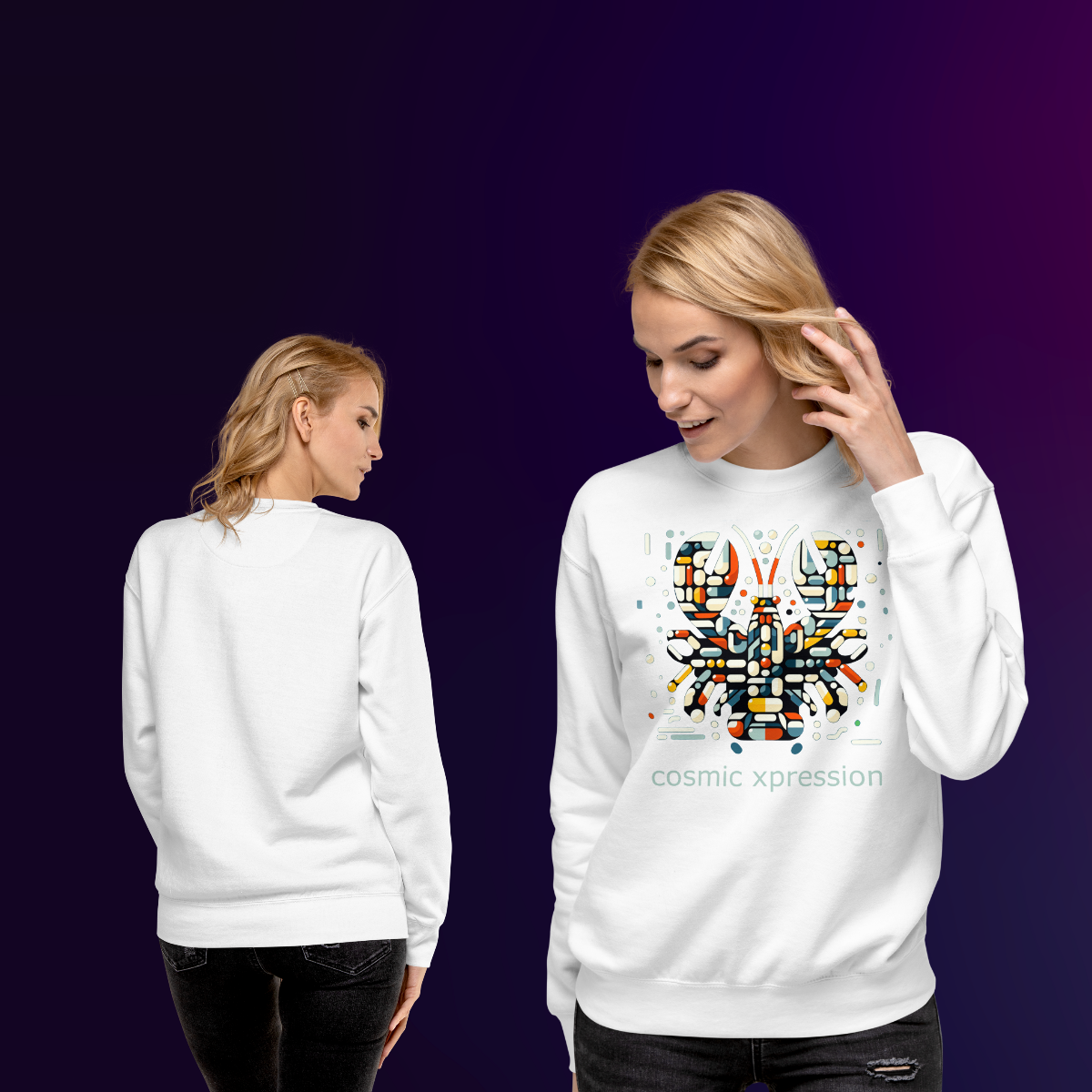 Cosmic Xpression Series - Lobster - Unisex Premium Sweatshirt