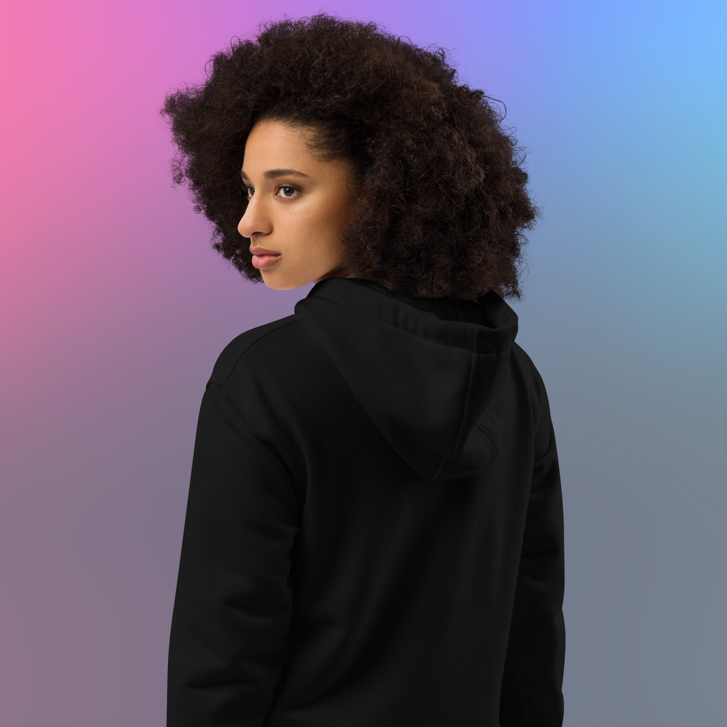 Loose Style Series - I Am Hot - Premium Black Hoodie