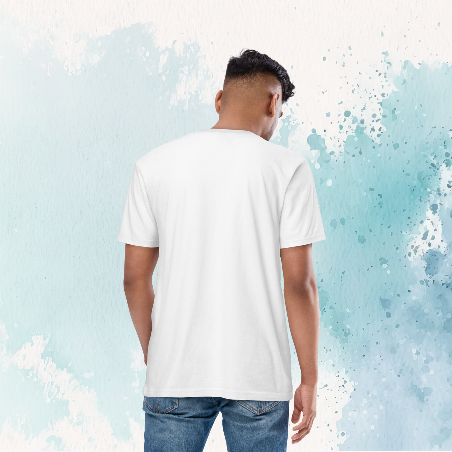 Loose Style Series - Mushroom - Men’s Premium Heavyweight White Tee