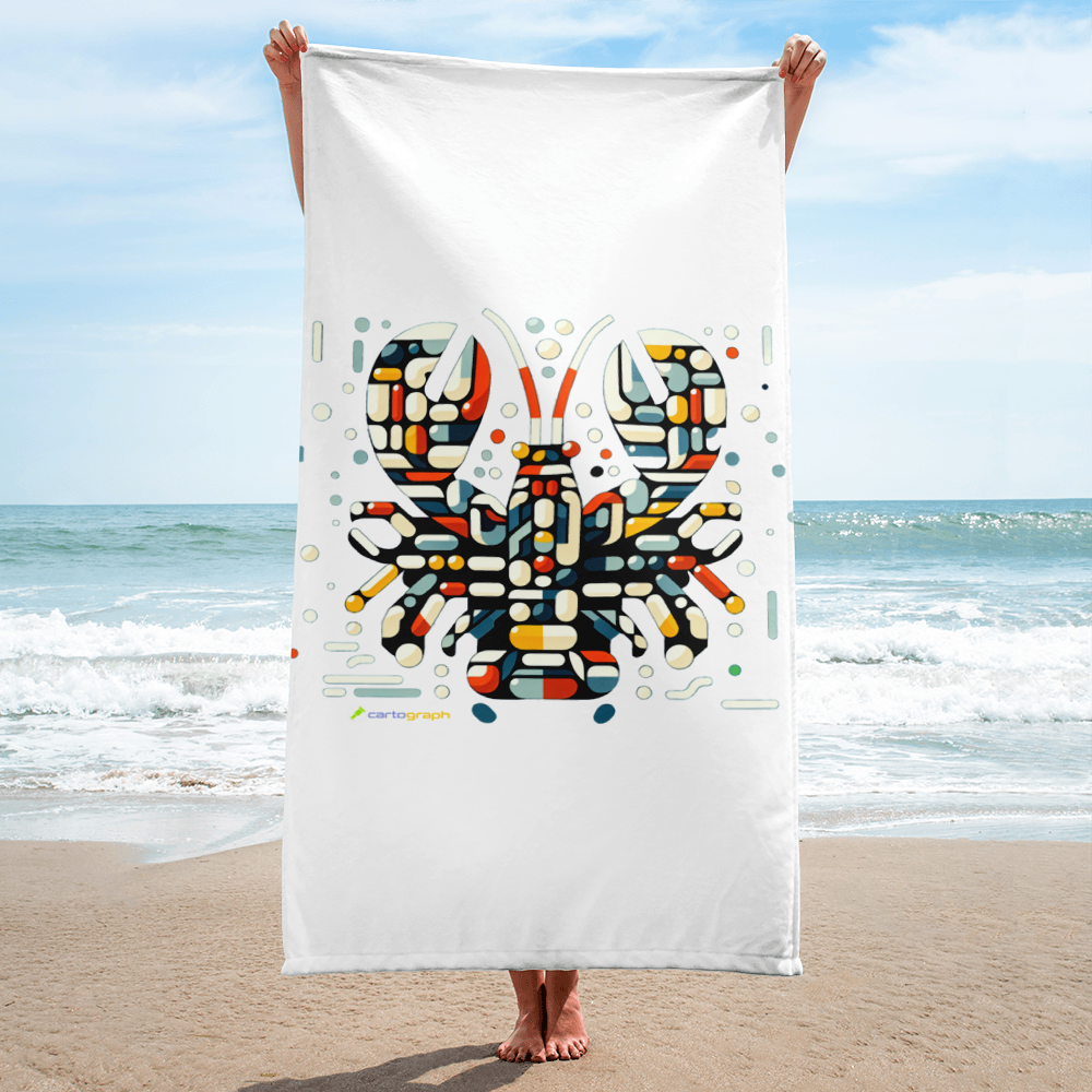 Cosmic Xpression Series - Lobster, Square - Towel