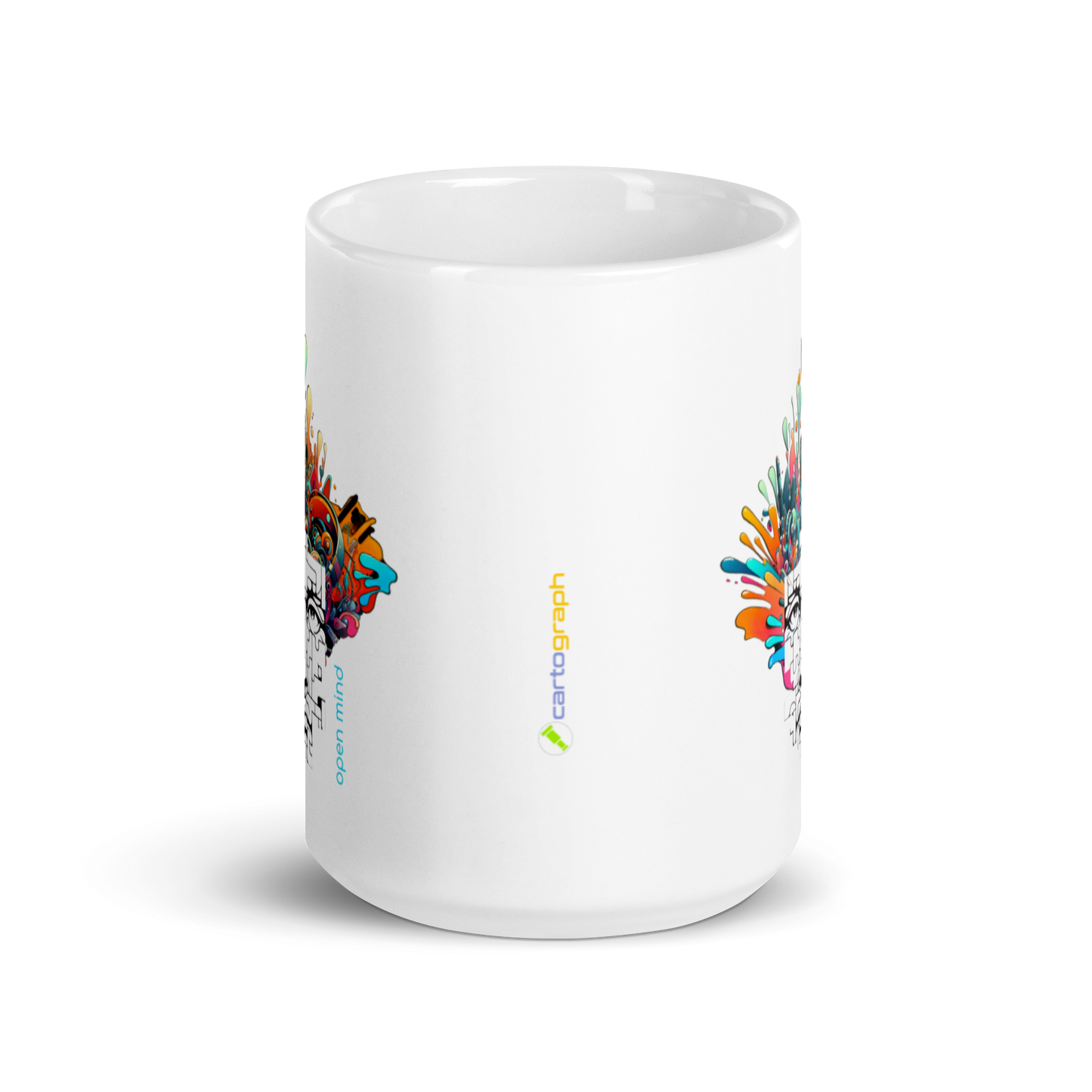 Vector Series - Open Mind - White Glossy Mug