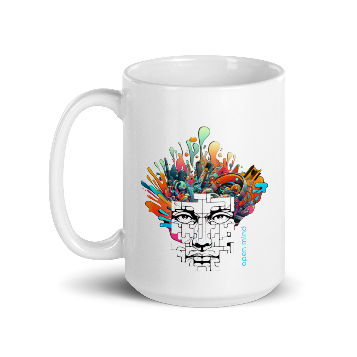 Vector Series - Open Mind - White Glossy Mug